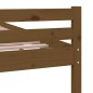 vidaXL Estructura de cama madera maciza marrón miel 135x190 cm vidaXL Estructura de cama madera maciza marrón miel 135x190 cm