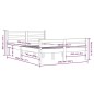 vidaXL Estructura de cama madera maciza marrón miel 135x190 cm vidaXL Estructura de cama madera maciza marrón miel 135x190 cm