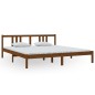vidaXL Estructura de cama madera maciza marrón miel 180x200 cm vidaXL Estructura de cama madera maciza marrón miel 180x200 cm