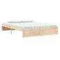 vidaXL Estructura de cama madera maciza 150x200 cm vidaXL Estructura de cama madera maciza 150x200 cm