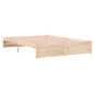 vidaXL Estructura de cama madera maciza 150x200 cm vidaXL Estructura de cama madera maciza 150x200 cm