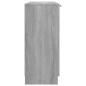vidaXL Aparador de madera contrachapada gris Sonoma 90,5x30x70 cm