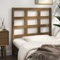 vidaXL Cabecero de cama madera maciza pino marrón miel 105,5x4x100 cm vidaXL Cabecero de cama madera maciza pino marrón miel 105,5x4x100 cm