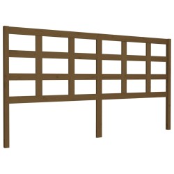 vidaXL Cabecero de cama madera maciza pino marrón miel 185,5x4x100 cm
