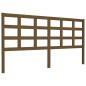 vidaXL Cabecero de cama madera maciza pino marrón miel 185,5x4x100 cm