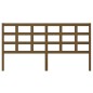 vidaXL Cabecero de cama madera maciza pino marrón miel 185,5x4x100 cm