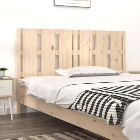 vidaXL Cabecero de cama madera maciza de pino 155,5x4x100 cm