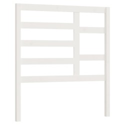 vidaXL Cabecero de cama madera maciza de pino blanco 81x4x104 cm