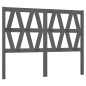 vidaXL Cabecero de cama madera maciza de pino gris 126x4x100 cm vidaXL Cabecero de cama madera maciza de pino gris 126x4x100 cm