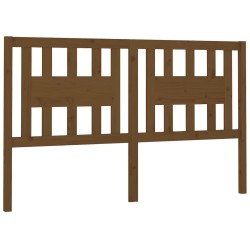 vidaXL Cabecero madera maciza de pino marrón miel 156x4x100 cm