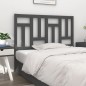 vidaXL Cabecero de cama madera maciza de pino gris 155,5x4x100 cm vidaXL Cabecero de cama madera maciza de pino gris 155,5x4x100 cm
