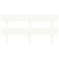 vidaXL Cabecero de cama madera maciza de pino blanco 154x3x81 cm
