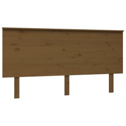 vidaXL Cabecero de cama madera maciza de pino marrón miel 154x6x82,5cm