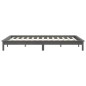 vidaXL Estructura de cama madera maciza de pino gris 180x200 cm