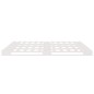 vidaXL Cama de palets de madera maciza de pino blanca 135x190 cm vidaXL Cama de palets de madera maciza de pino blanca 135x190 cm
