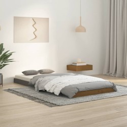 vidaXL Estructura de cama madera maciza pino marrón miel 90x200 cm