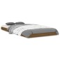 vidaXL Estructura de cama madera maciza pino marrón miel 90x200 cm