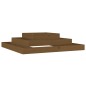 vidaXL Jardinera madera maciza de pino marrón miel 110x110x27 cm vidaXL Jardinera madera maciza de pino marrón miel 110x110x27 cm