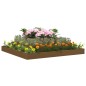 vidaXL Jardinera madera maciza de pino marrón miel 110x110x27 cm vidaXL Jardinera madera maciza de pino marrón miel 110x110x27 cm