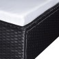 vidaXL Set muebles de jardín 6 piezas y cojines ratán sintético negro vidaXL Set muebles de jardín 6 piezas y cojines ratán sintético negro