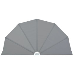 vidaXL Toldo lateral plegable terraza gris 200 cm