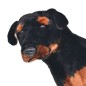vidaXL Perro rottweiler de peluche de pie negro y marrón XXL vidaXL Perro rottweiler de peluche de pie negro y marrón XXL