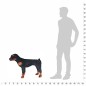 vidaXL Perro rottweiler de peluche de pie negro y marrón XXL vidaXL Perro rottweiler de peluche de pie negro y marrón XXL