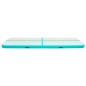vidaXL Esterilla inflable de gimnasia y bomba PVC verde 600x100x15 cm vidaXL Esterilla inflable de gimnasia y bomba PVC verde 600x100x15 cm