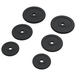 vidaXL Discos de pesas de hierro fundido 6 piezas 30 kg