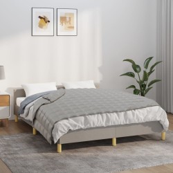 vidaXL Manta con peso tela gris 137x200 cm 10 kg
