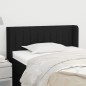 vidaXL Cabecero de tela negro 83x16x78/88 cm vidaXL Cabecero de tela negro 83x16x78/88 cm