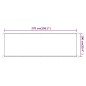 vidaXL Toldo vertical tela oxford azul 100x270 cm vidaXL Toldo vertical tela oxford azul 100x270 cm