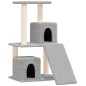 vidaXL Rascador para gatos con postes de sisal gris claro 82 cm vidaXL Rascador para gatos con postes de sisal gris claro 82 cm