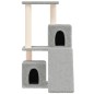 vidaXL Rascador para gatos con postes de sisal gris claro 82 cm vidaXL Rascador para gatos con postes de sisal gris claro 82 cm