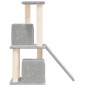 vidaXL Rascador para gatos con postes de sisal gris claro 82 cm vidaXL Rascador para gatos con postes de sisal gris claro 82 cm