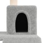 vidaXL Rascador para gatos con postes de sisal gris claro 82 cm vidaXL Rascador para gatos con postes de sisal gris claro 82 cm