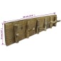 vidaXL Perchero de madera maciza reciclada 60x15 cm vidaXL Perchero de madera maciza reciclada 60x15 cm