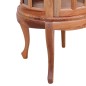 vidaXL Armario vitrina de madera maciza de caoba natural 50x50x76 cm