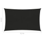 vidaXL Toldo de vela negro HDPE 160 g/m² 2,5x4,5 m vidaXL Toldo de vela negro HDPE 160 g/m² 2,5x4,5 m