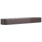 vidaXL Jardinera arriate acero recubrimiento polvo marrón 584x140x68cm vidaXL Jardinera arriate acero recubrimiento polvo marrón 584x140x68cm
