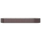 vidaXL Jardinera arriate acero recubrimiento polvo marrón 584x140x68cm vidaXL Jardinera arriate acero recubrimiento polvo marrón 584x140x68cm