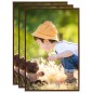 vidaXL Marcos de foto collage de pared/mesa 3 uds bronce MDF 70x90cm vidaXL Marcos de foto collage de pared/mesa 3 uds bronce MDF 70x90cm