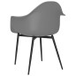 vidaXL Sillas de comedor 4 unidades gris PP vidaXL Sillas de comedor 4 unidades gris PP