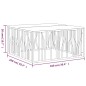 vidaXL Mesa de centro acero inoxidable madera maciza reciclada dorado