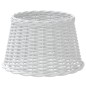 vidaXL Pantalla para lámpara mimbre blanco Ø45x28 cm vidaXL Pantalla para lámpara mimbre blanco Ø45x28 cm