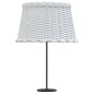 vidaXL Pantalla para lámpara mimbre blanco Ø45x28 cm vidaXL Pantalla para lámpara mimbre blanco Ø45x28 cm