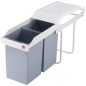 Hailo Papelera de armario Multi-Box Duo tamaño L 2x14 L crema 3659-001 Hailo Papelera de armario Multi-Box Duo tamaño L 2x14 L crema 3659-001