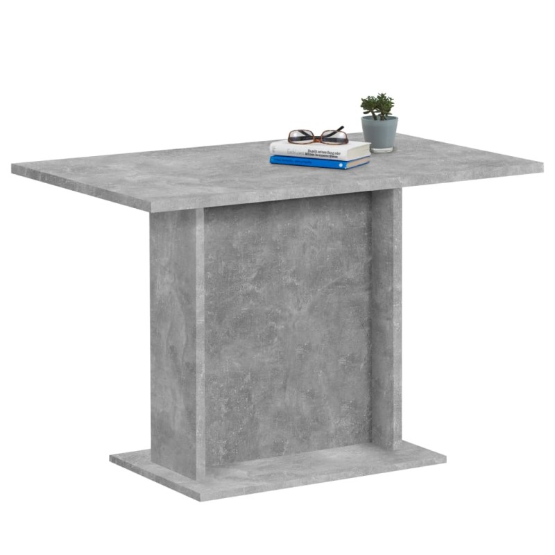 FMD Mesa de comedor gris hormigón 110 cm FMD Mesa de comedor gris hormigón 110 cm
