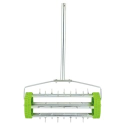 Draper Tools Aireador de césped de rodillo con pinchos verde 450 mm