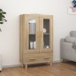 vidaXL Aparador madera contrachapada color roble Sonoma 70x31x115 cm vidaXL Aparador madera contrachapada color roble Sonoma 70x31x115 cm